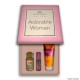 Kit Adorable Woman Perfume 30ml + 15ml + Creme 100ml
