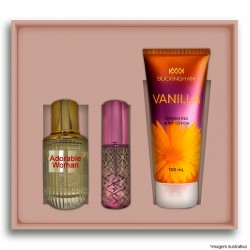 Kit Adorable Woman Perfume 30ml + 15ml + Creme 100ml