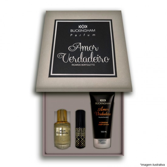 Kit Amor Verdadeiro Ricardo Perfume 30ml + 15ml + Creme 100ml