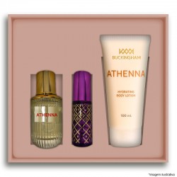 Kit Athenna Feminino Perfume 30ml + 15ml + Creme 100ml