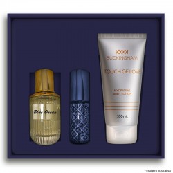 Kit Blue Ocean Perfume 30ml + 15ml + Creme 100ml