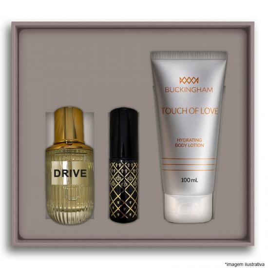 Kit Drive Masculino Perfume 30ml + 15ml + Creme 100ml