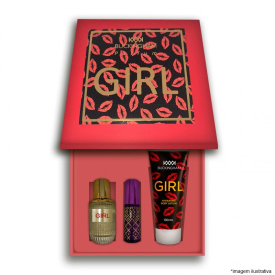 Kit Girl Feminino Perfume 30ml + 15ml + Creme 100ml