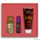 Kit Girl Feminino Perfume 30ml + 15ml + Creme 100ml