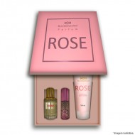 Kit Rose Feminino Perfume 30ml + 15ml + Creme 100ml