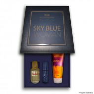 Kit Sky Blue Feminino Perfume 30ml + 15ml + Creme 100ml