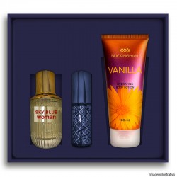 Kit Sky Blue Feminino Perfume 30ml + 15ml + Creme 100ml