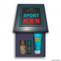 Kit Sport Men Masculino Perfume 30ml + 15ml + Creme 100ml